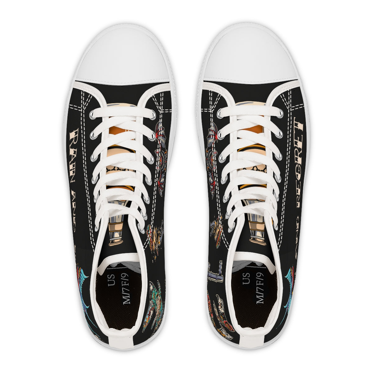 rain and regret Women's High Top Sneakers