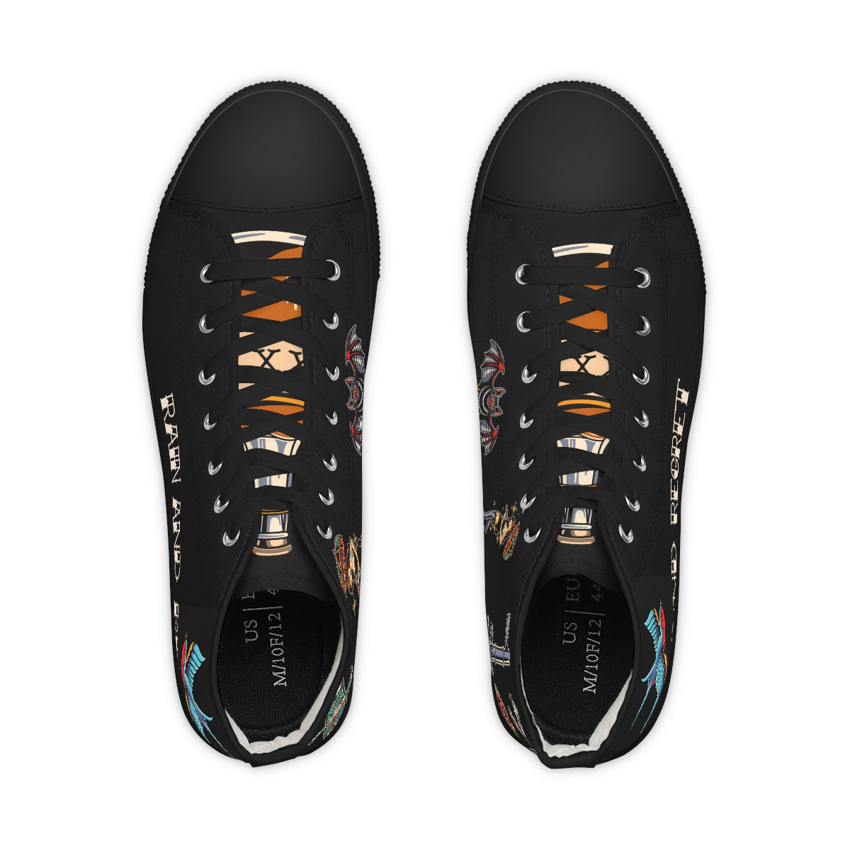 rain and regret Men's High Top Sneakers