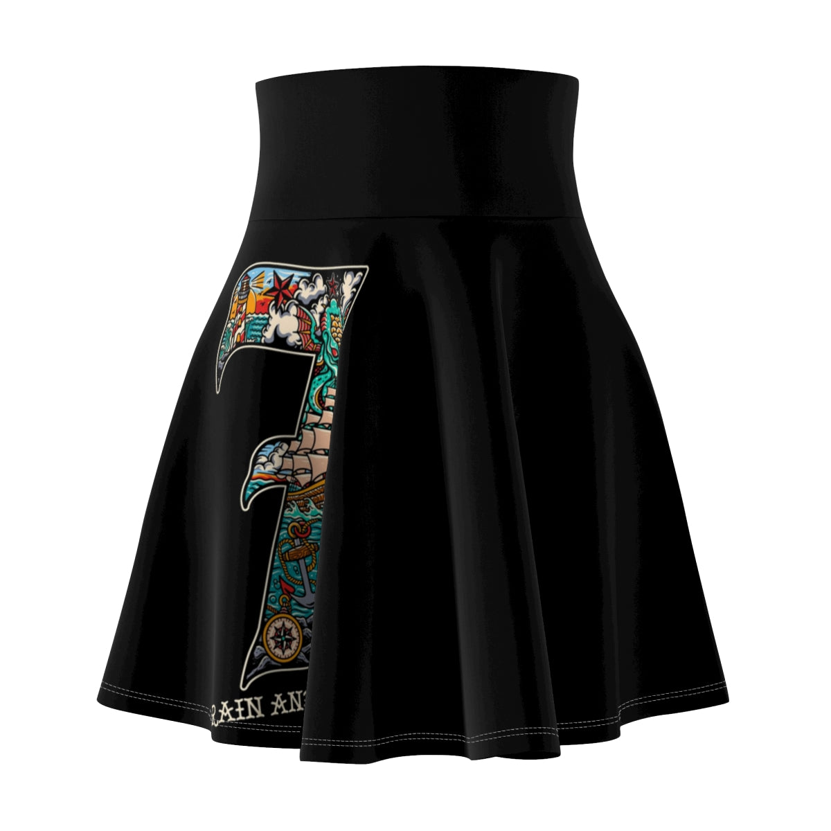 Women's 7 Nautical Skater Skirt