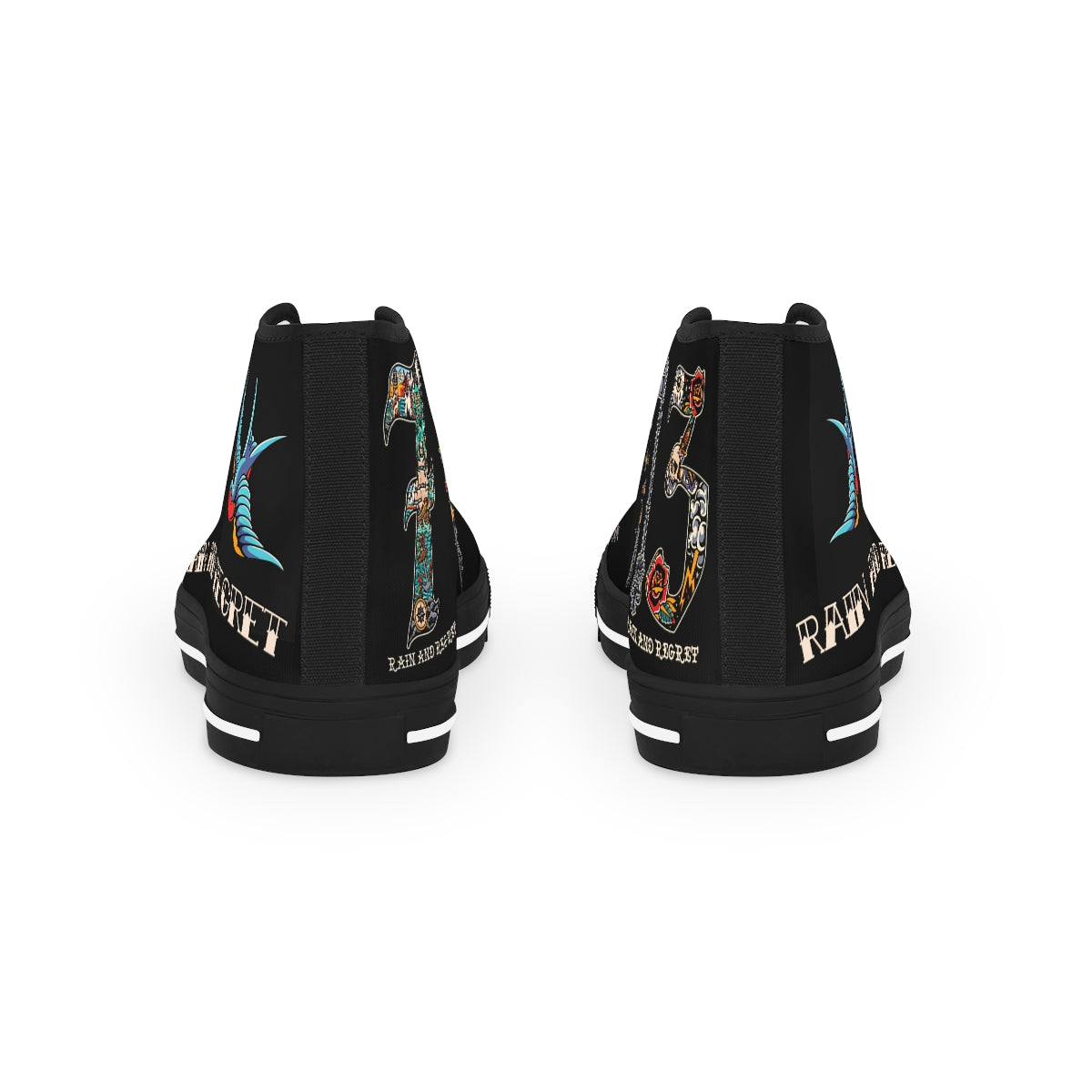 rain and regret Men's High Top Sneakers