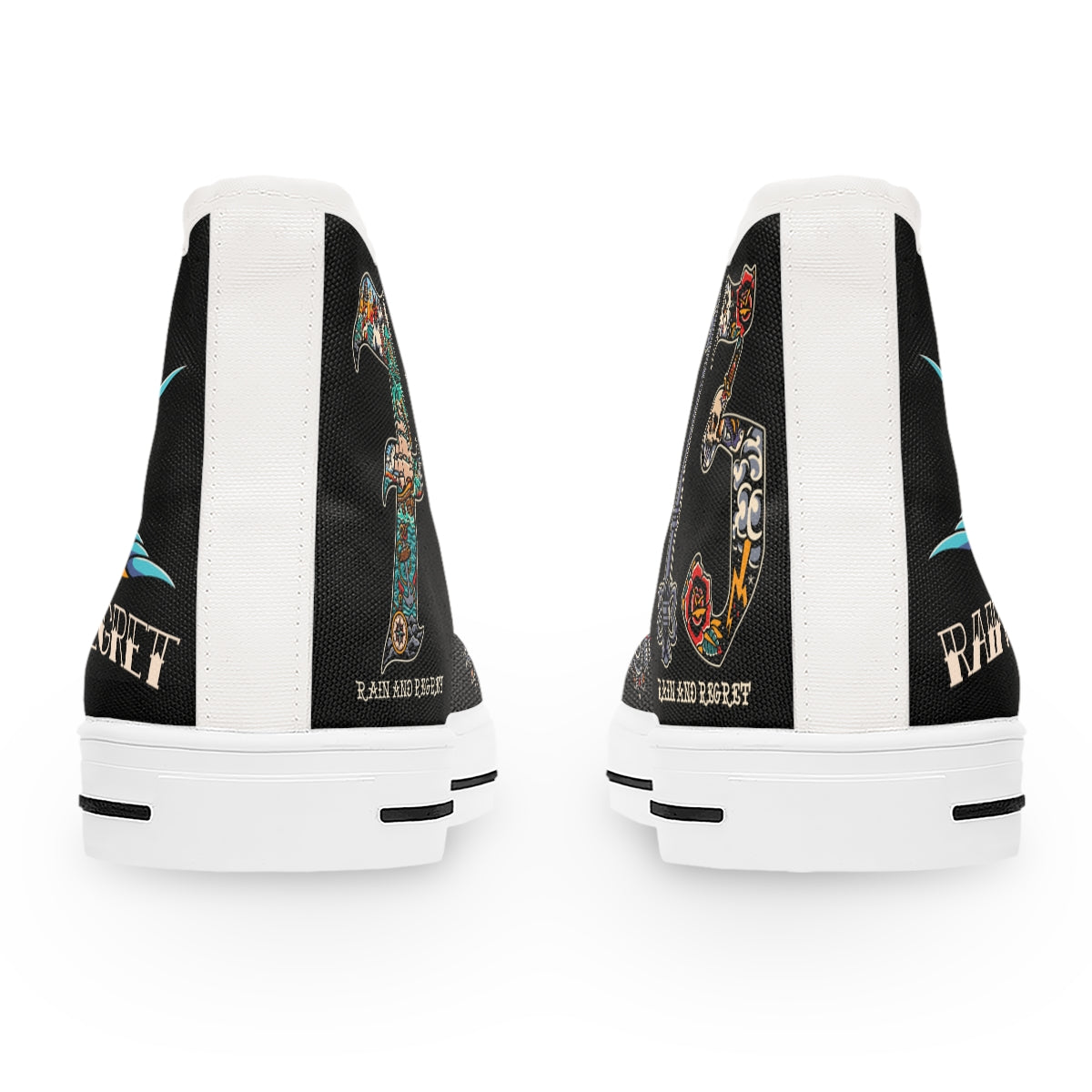 rain and regret Women's High Top Sneakers