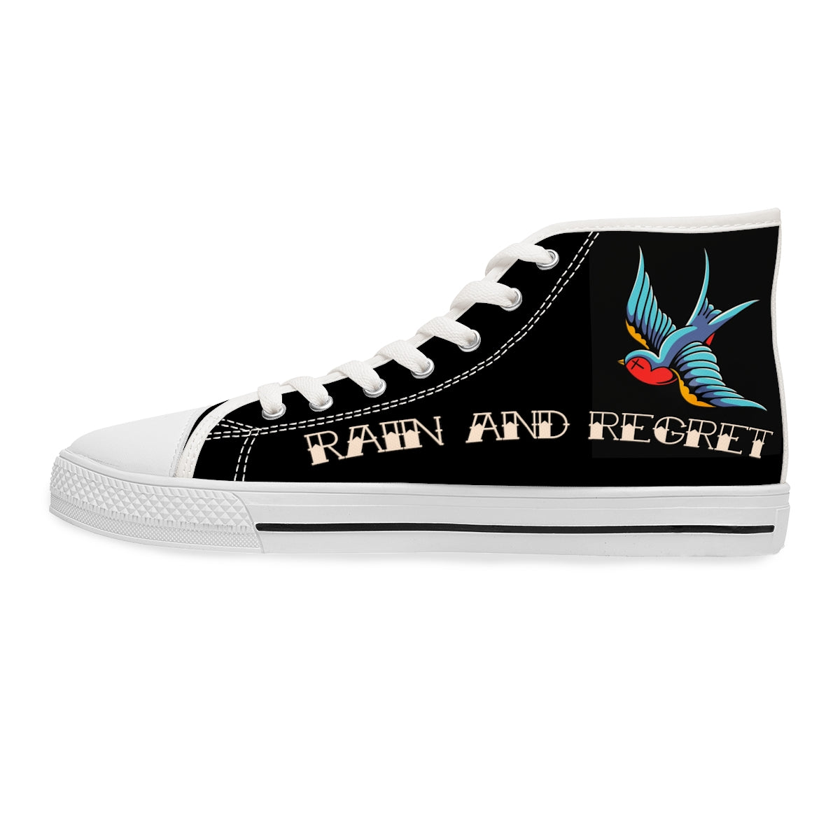 rain and regret Women's High Top Sneakers