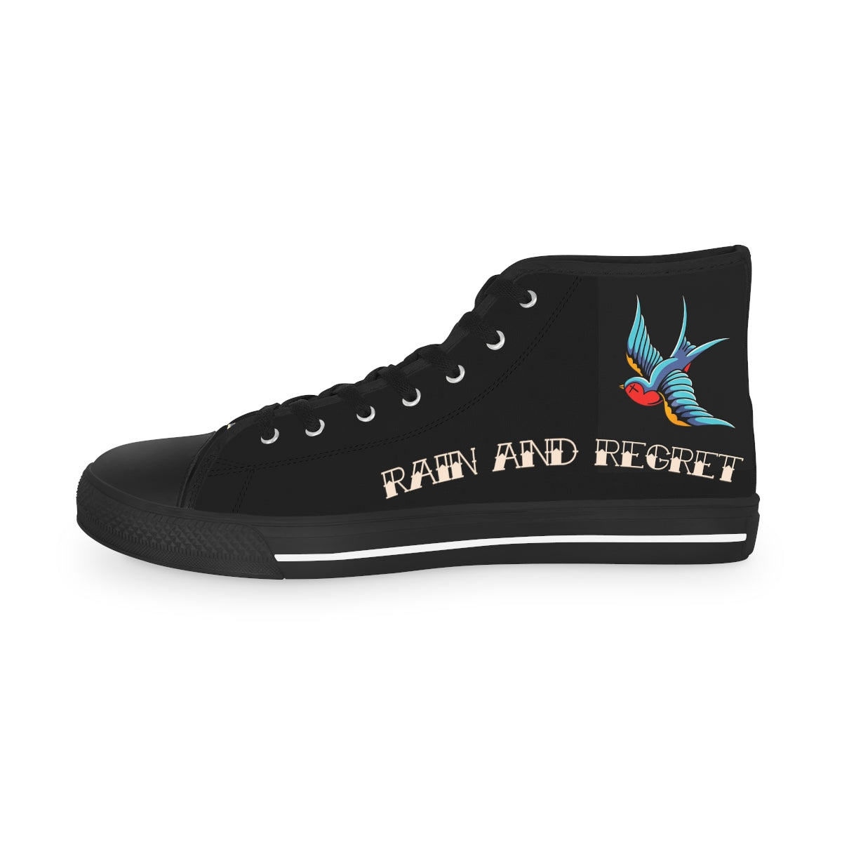 rain and regret Men's High Top Sneakers