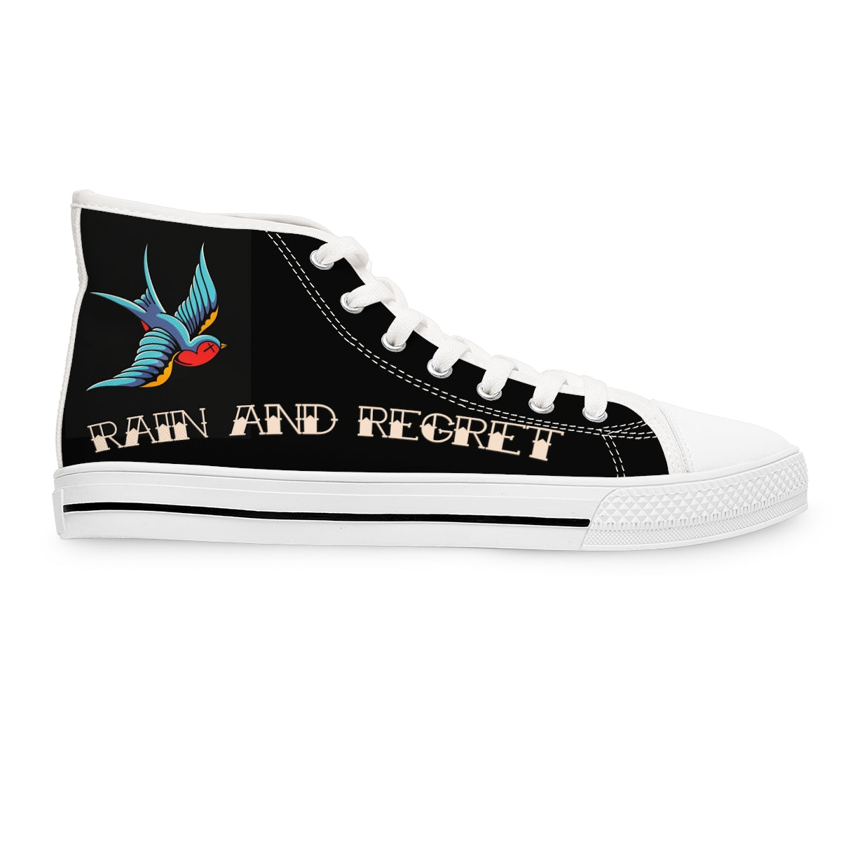 rain and regret Women's High Top Sneakers