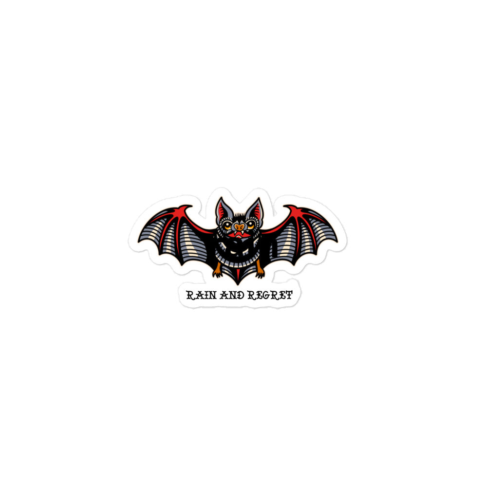 rain and regret bat sticker
