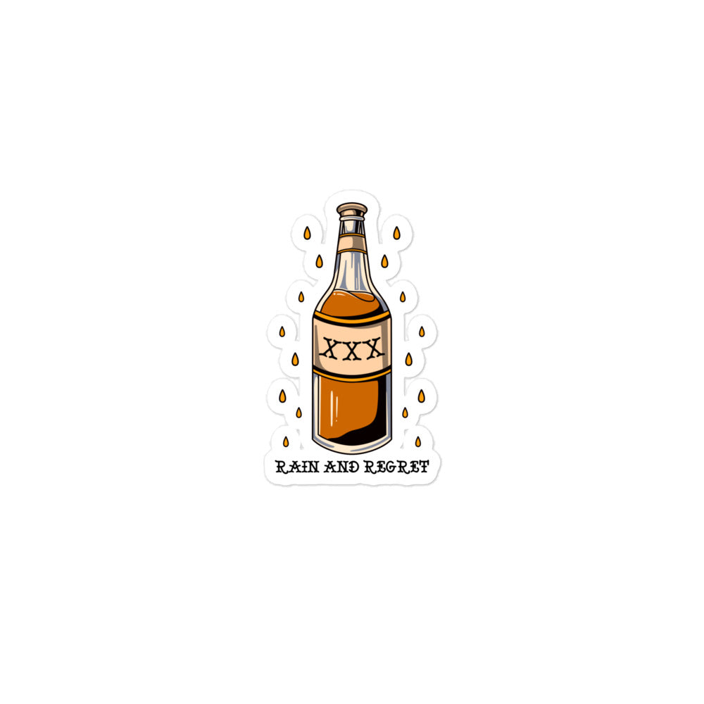 Booze bottle sticker