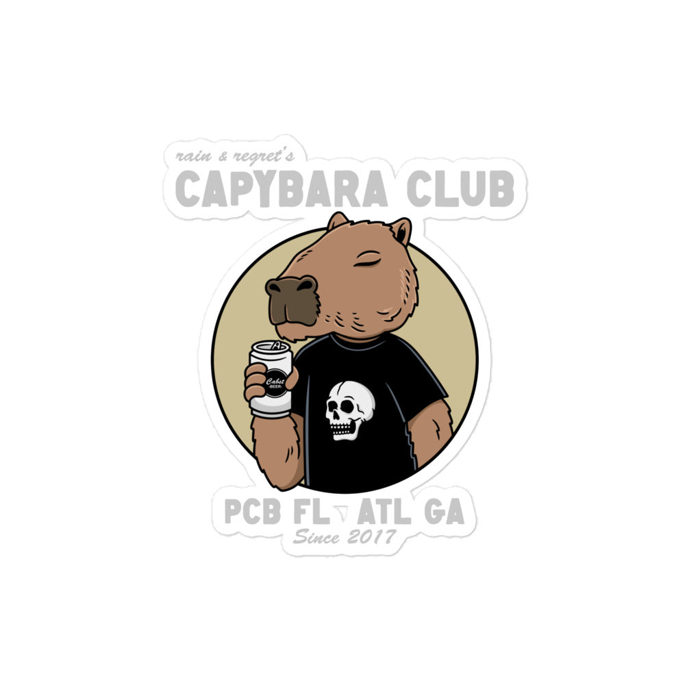 rain and regret's Capybara Club sticker