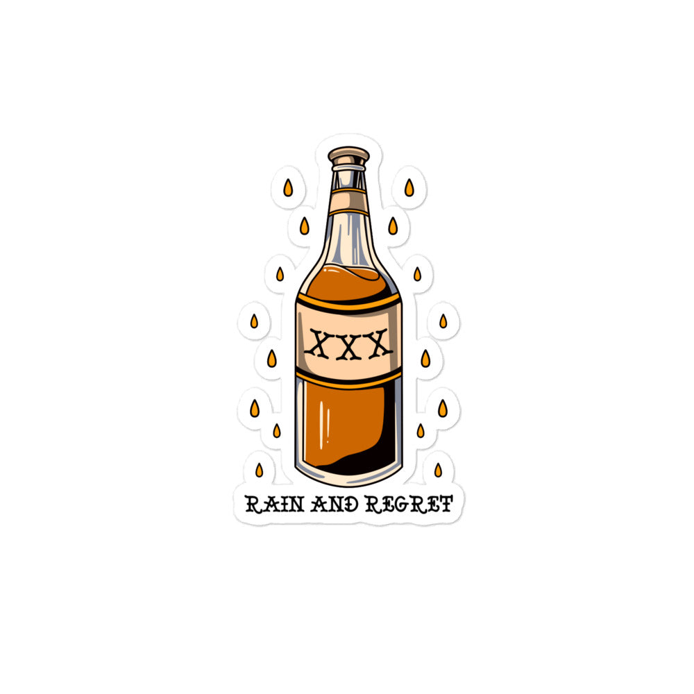 Booze bottle sticker