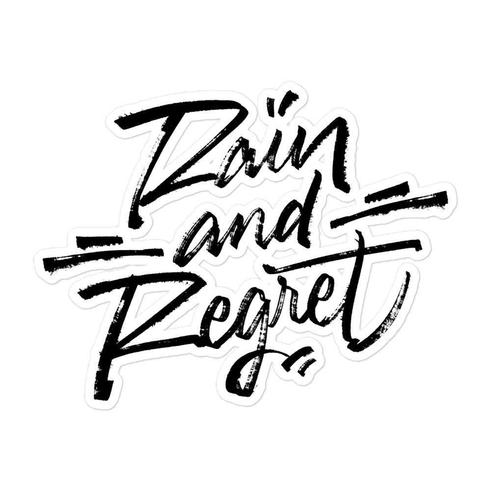 rain and regret sketch sticker