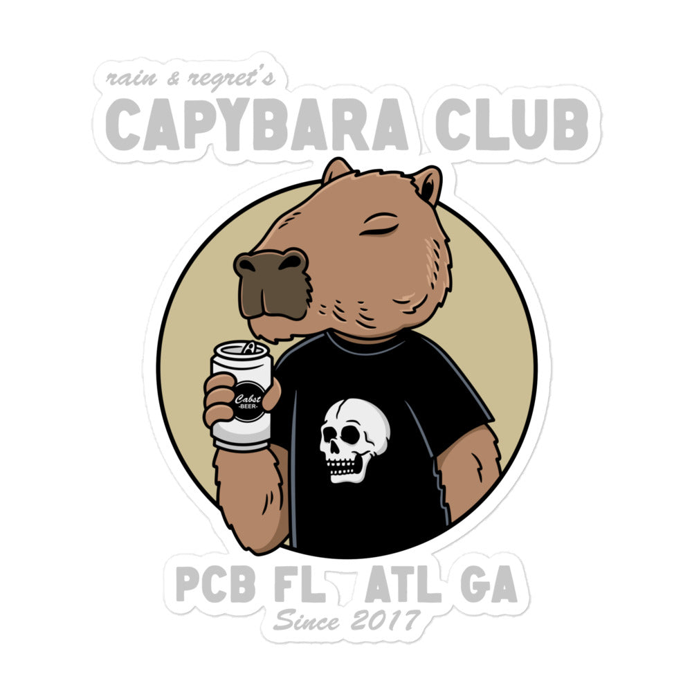 rain and regret's Capybara Club sticker