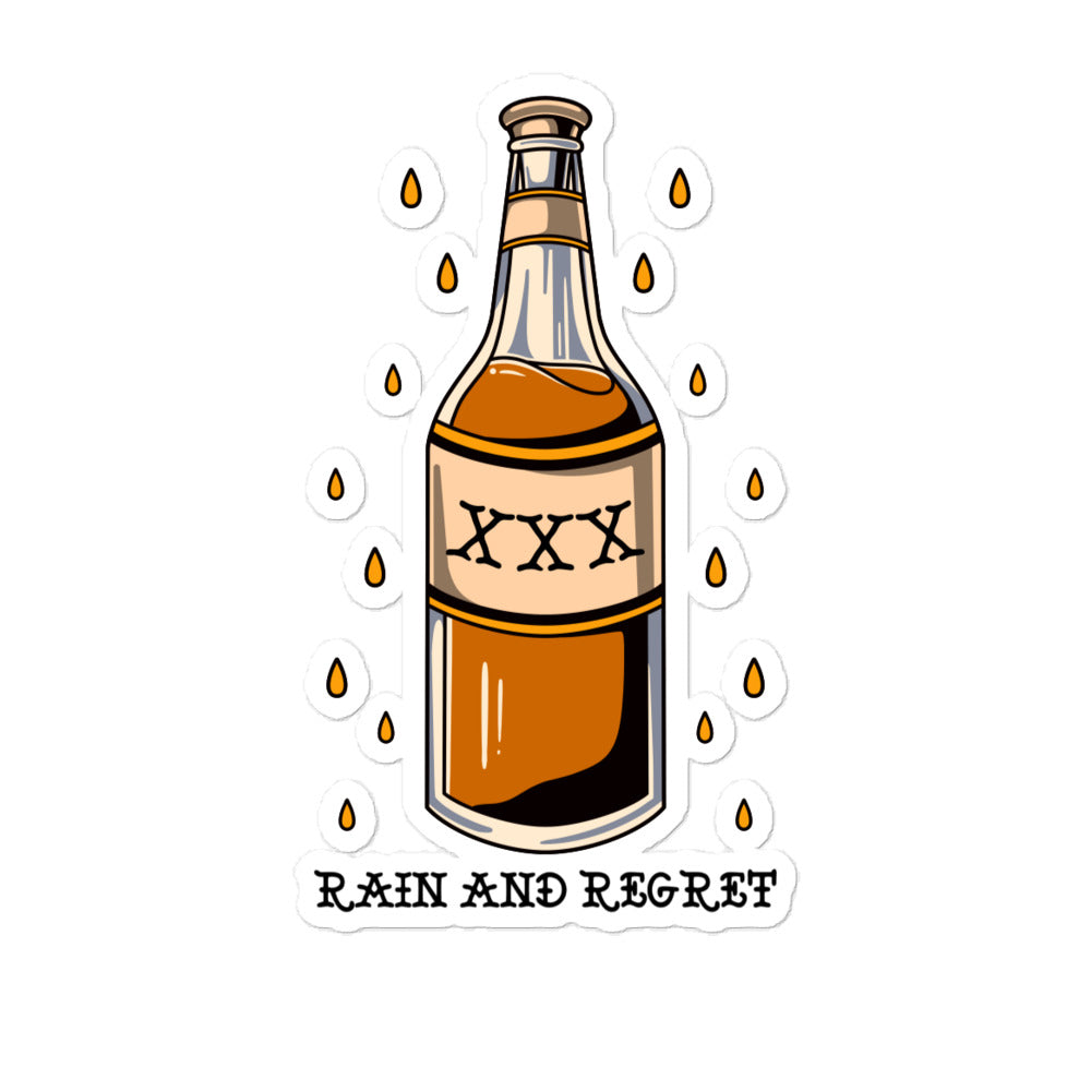Booze bottle sticker