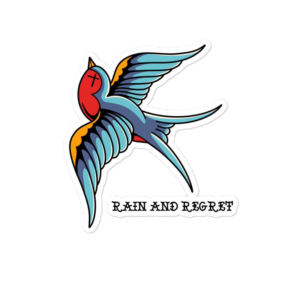 Dead sparrow sticker