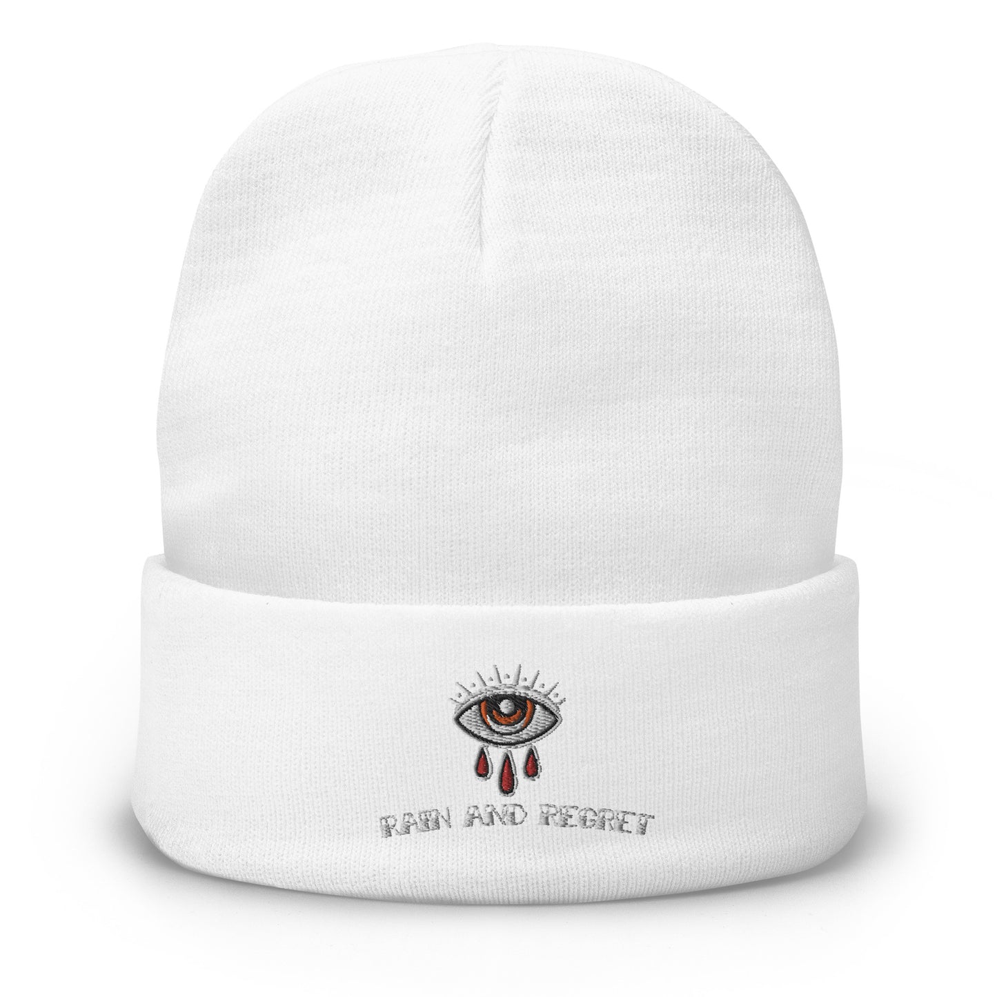 Bleeding Eye Embroidered Beanie | rainandregret