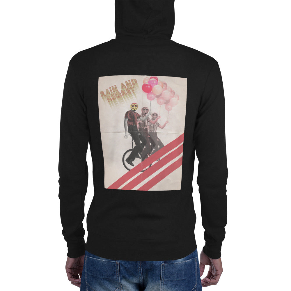 Devil on a Unicycle Halloween Unisex zip hoodie | rainandregret