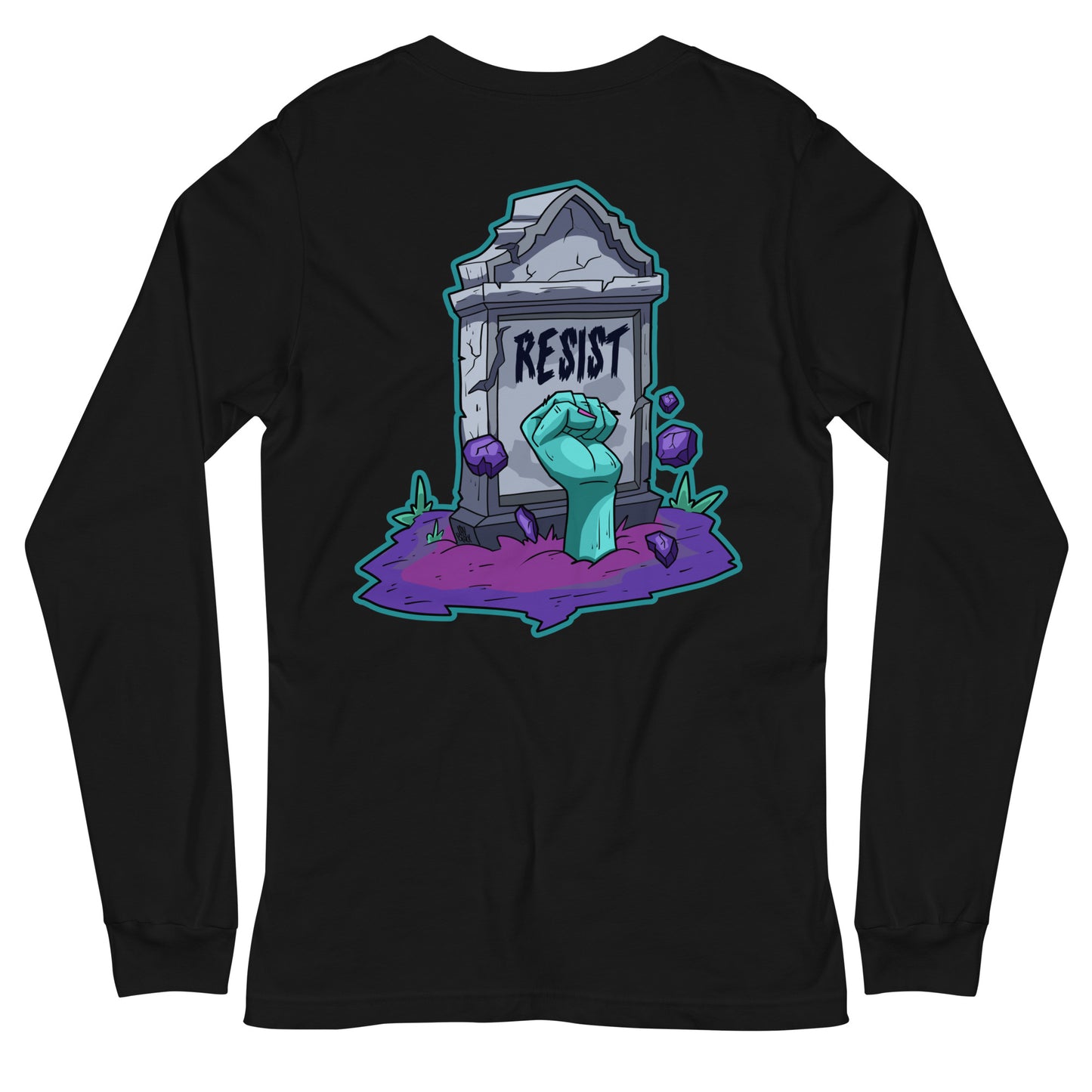 RESIST zombie Unisex Long Sleeve Tee | rainandregret