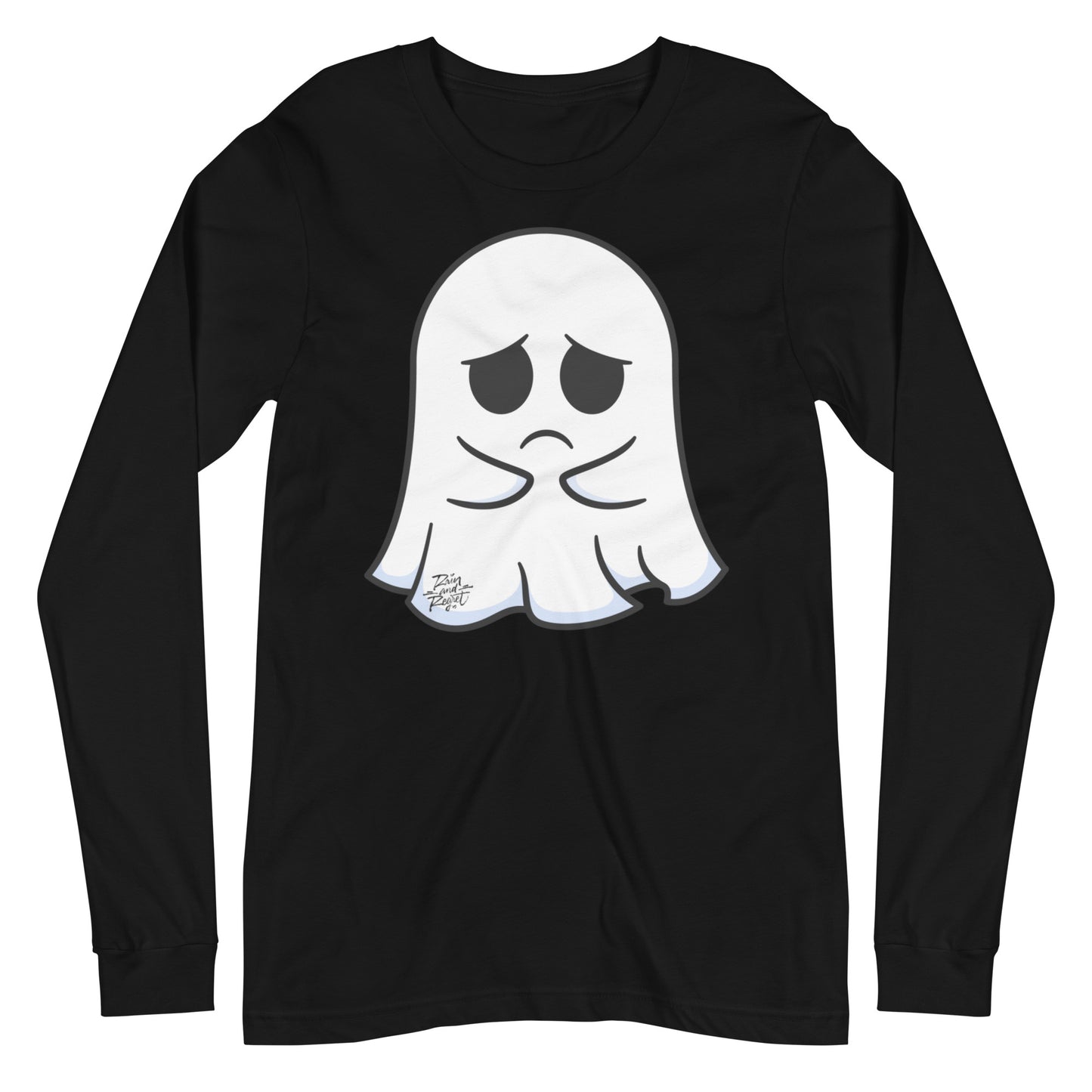 Sad Ghost Unisex Long Sleeve Tee | rainandregret