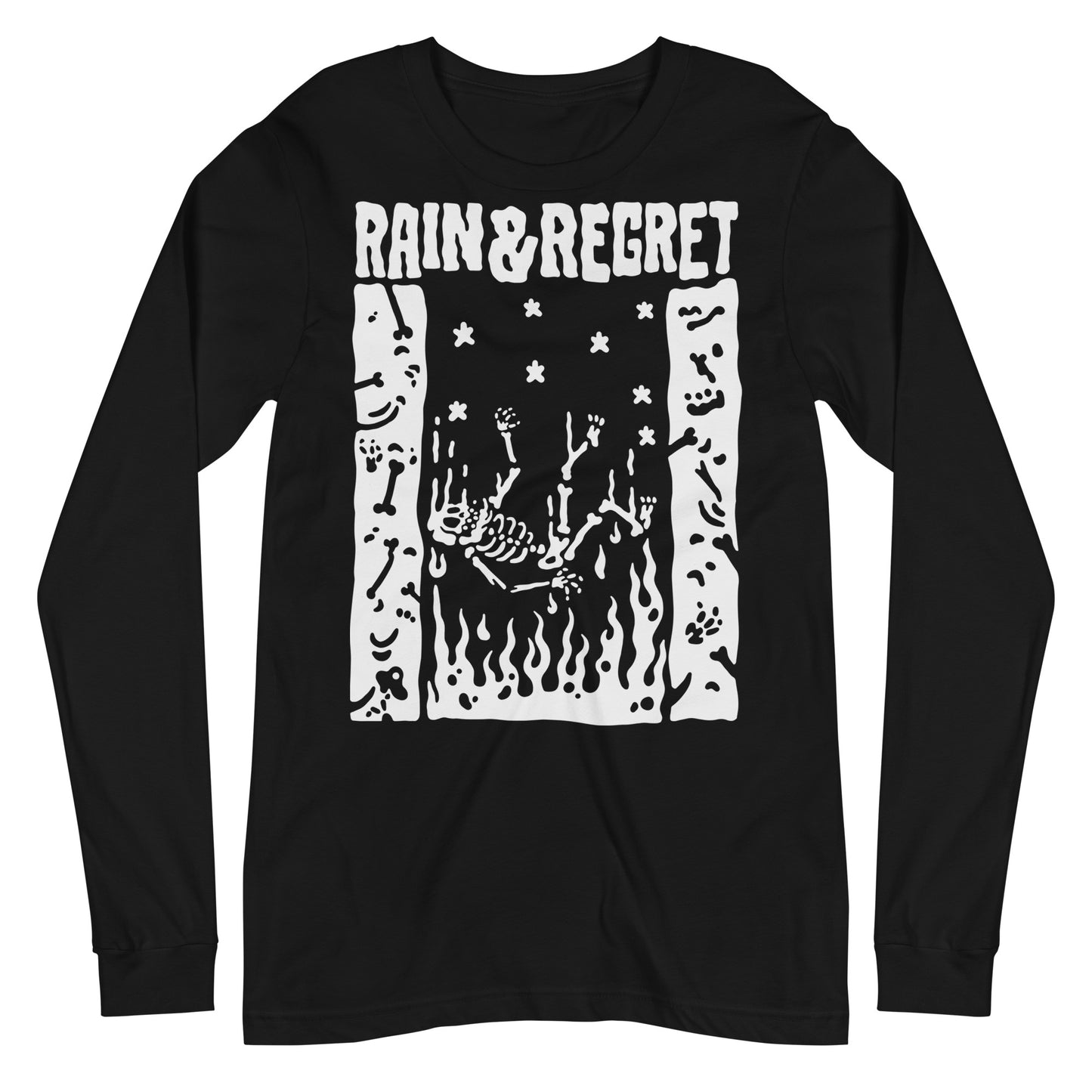 Falling Skelly Unisex Long Sleeve Tee | rainandregret