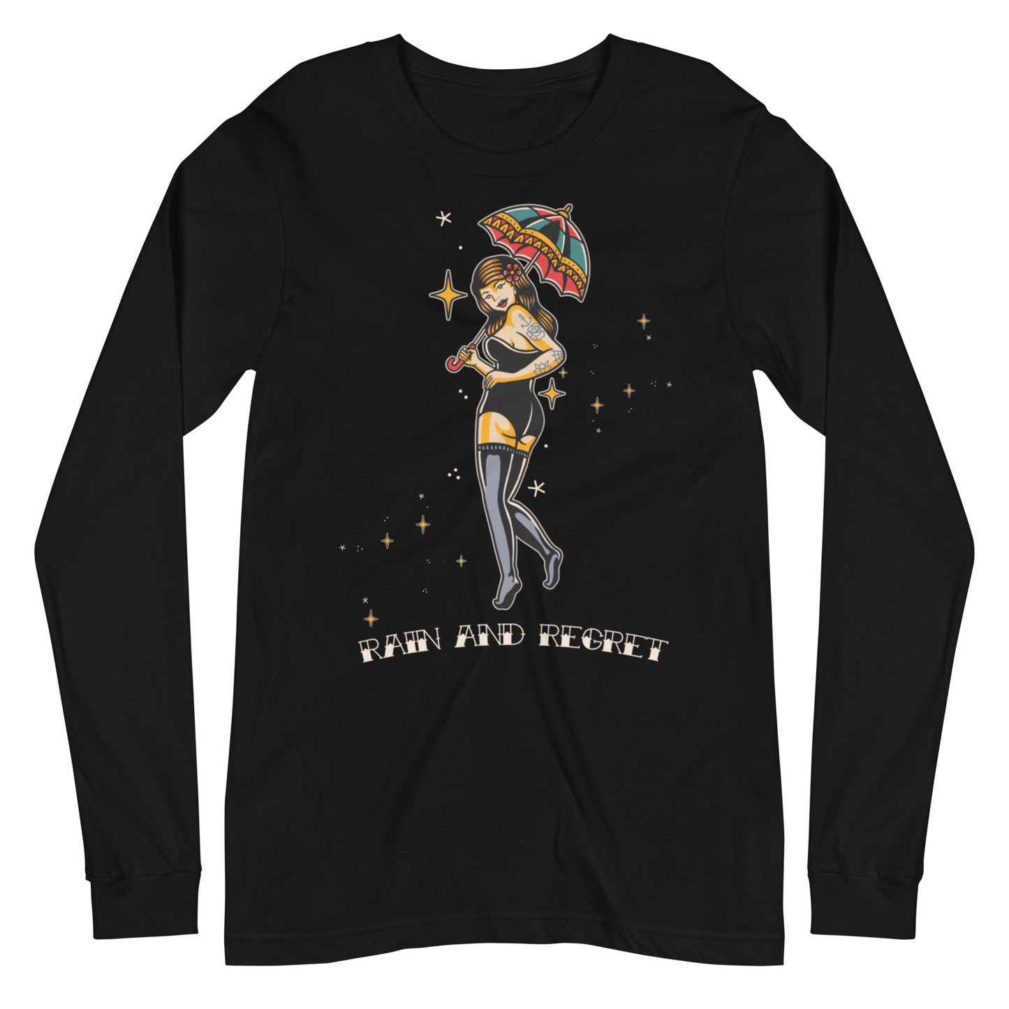 Pin-up Girl Unisex Long Sleeve Tee | rainandregret