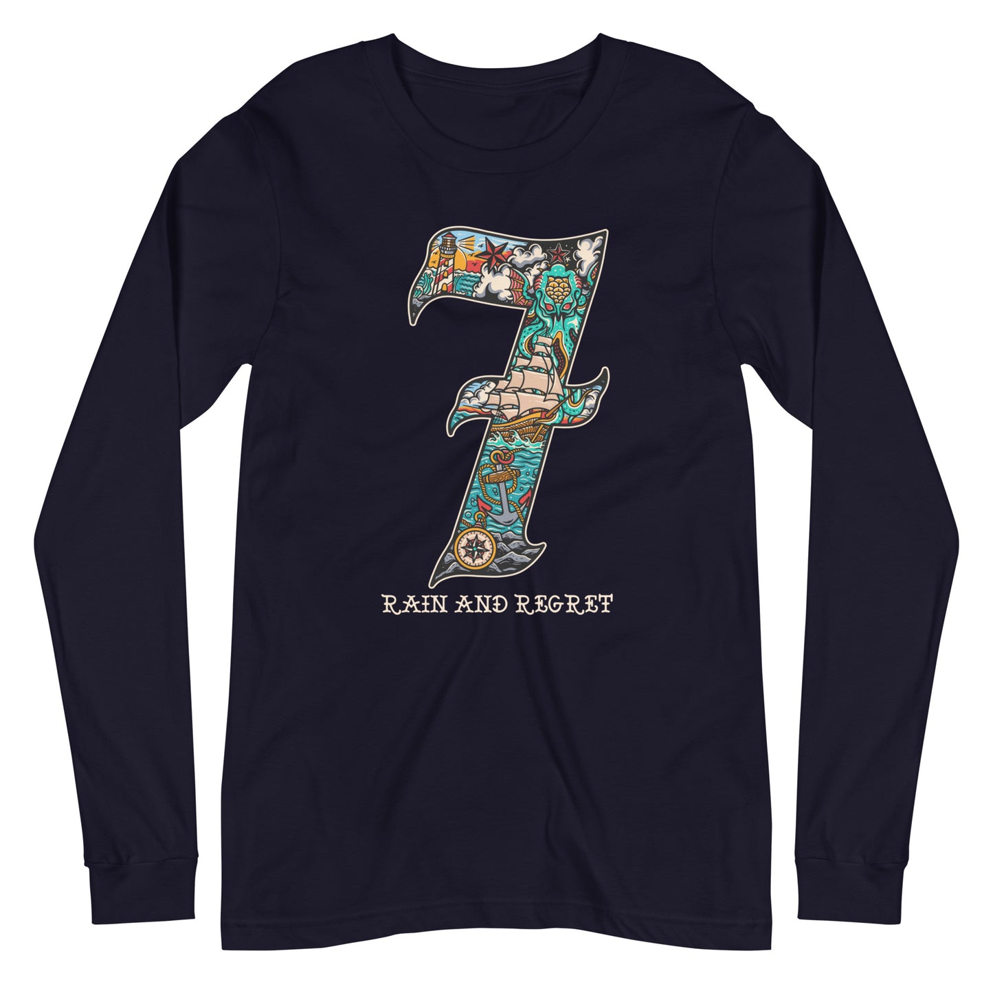 7 RAIN AND REGRET Unisex Long Sleeve Tee