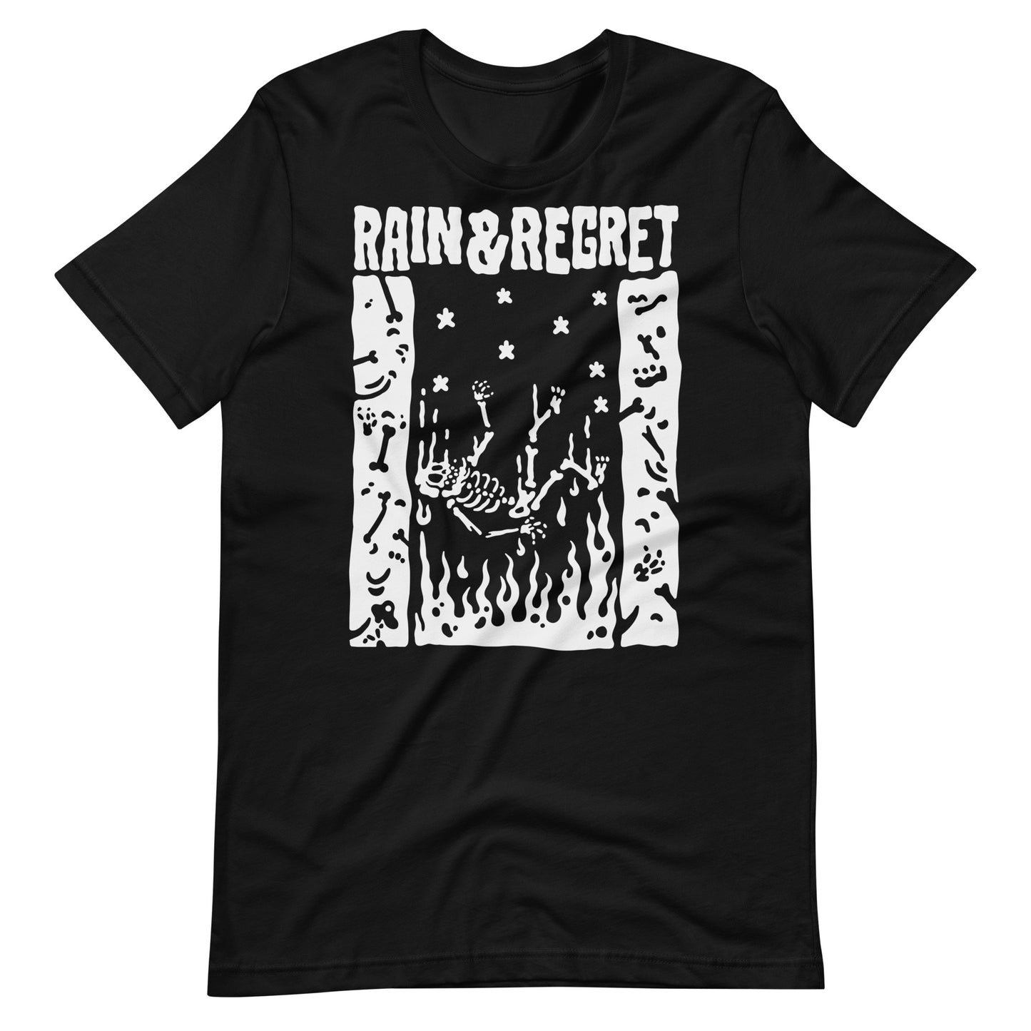 Falling Skelly Unisex t-shirt | rainandregret