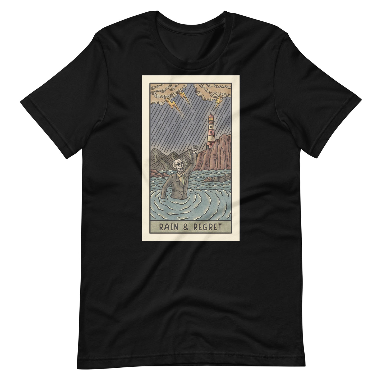 Drowning Tarot Card Unisex t-shirt | rainandregret