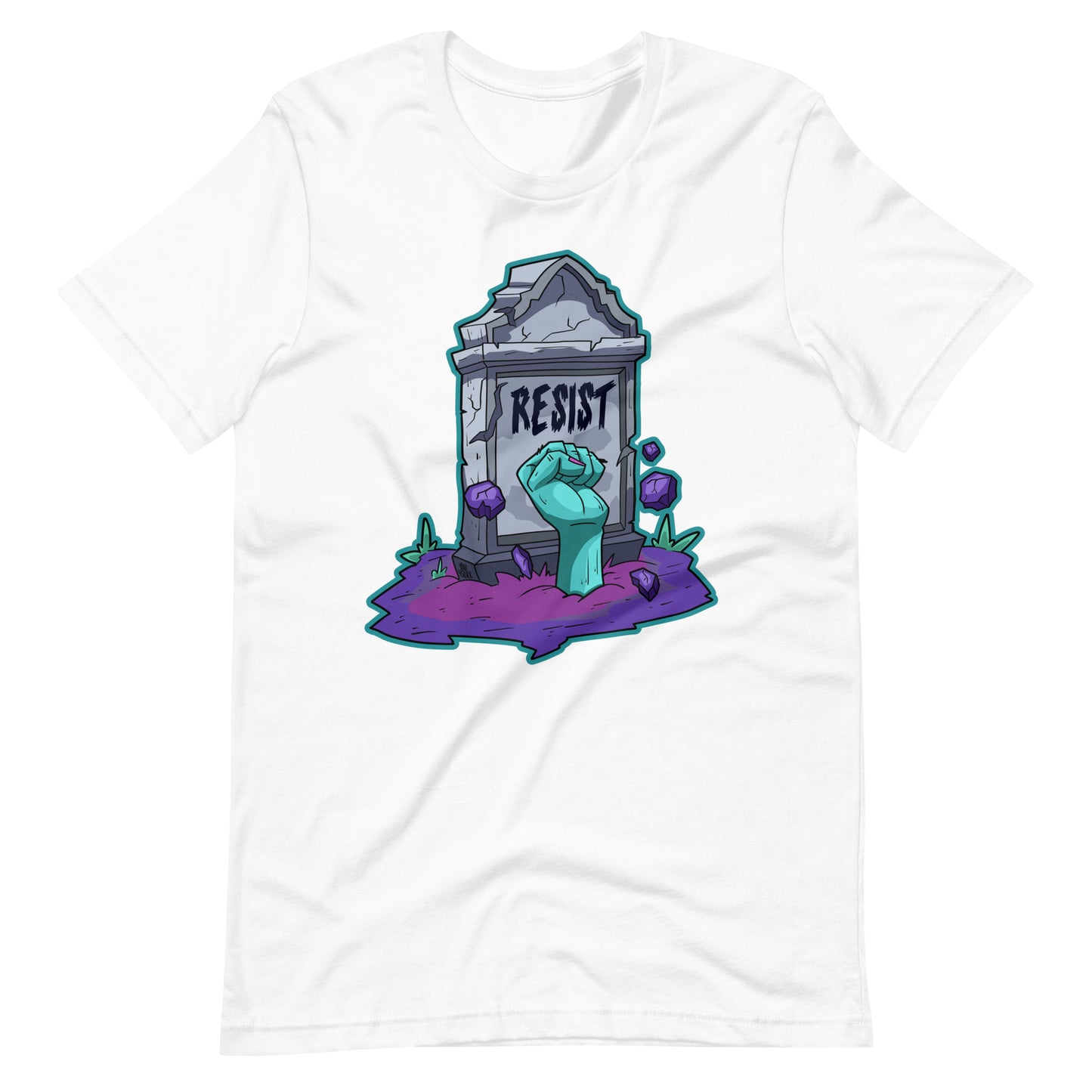 Resist Zombie Colored Unisex t-shirt | rainandregret