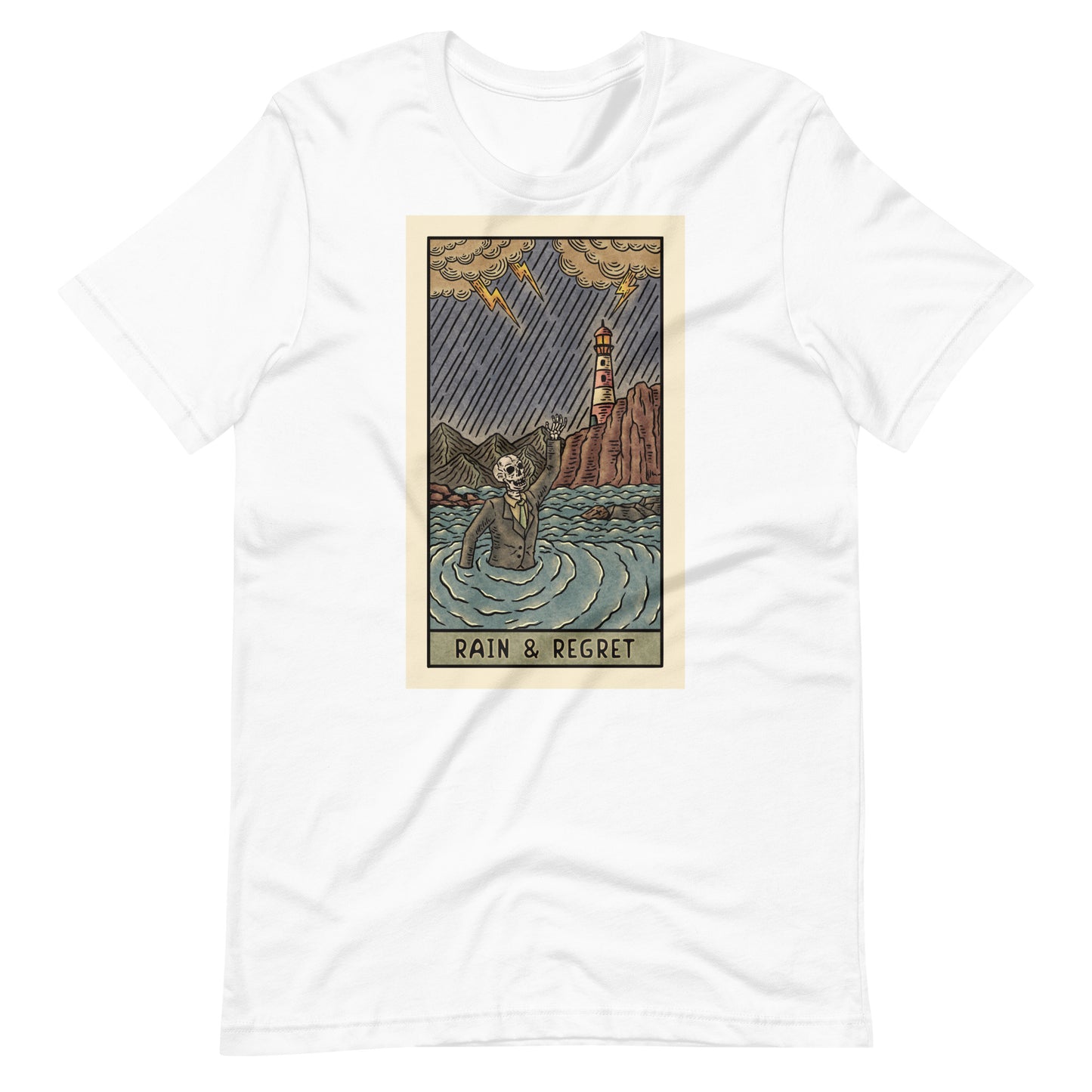 Drowning Tarot Card Unisex t-shirt | rainandregret