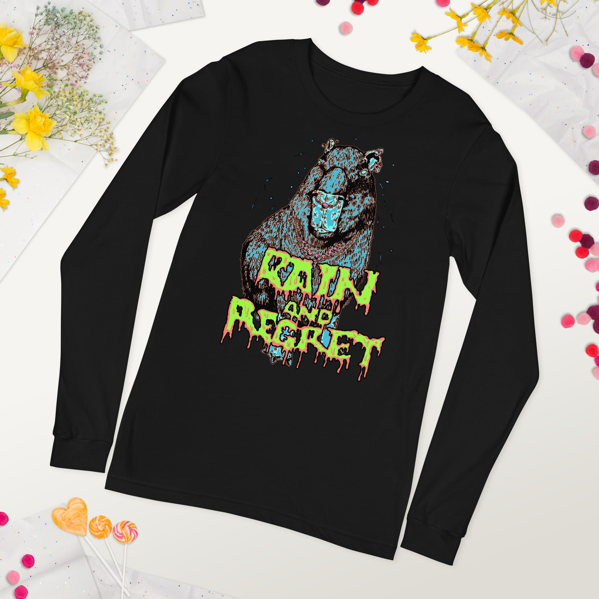 Capybara Snot Unisex Long Sleeve Tee
