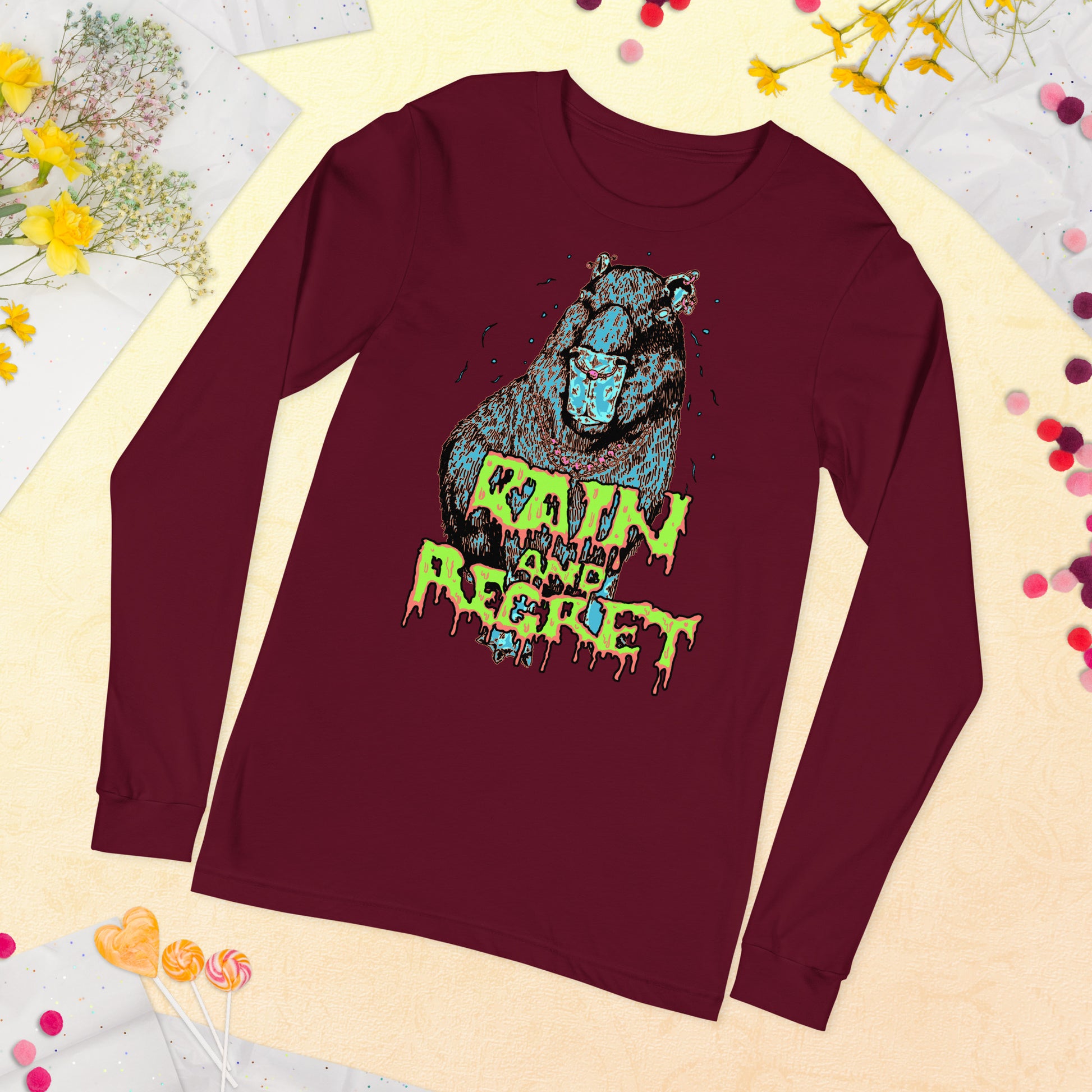 Capybara Snot Unisex Long Sleeve Tee