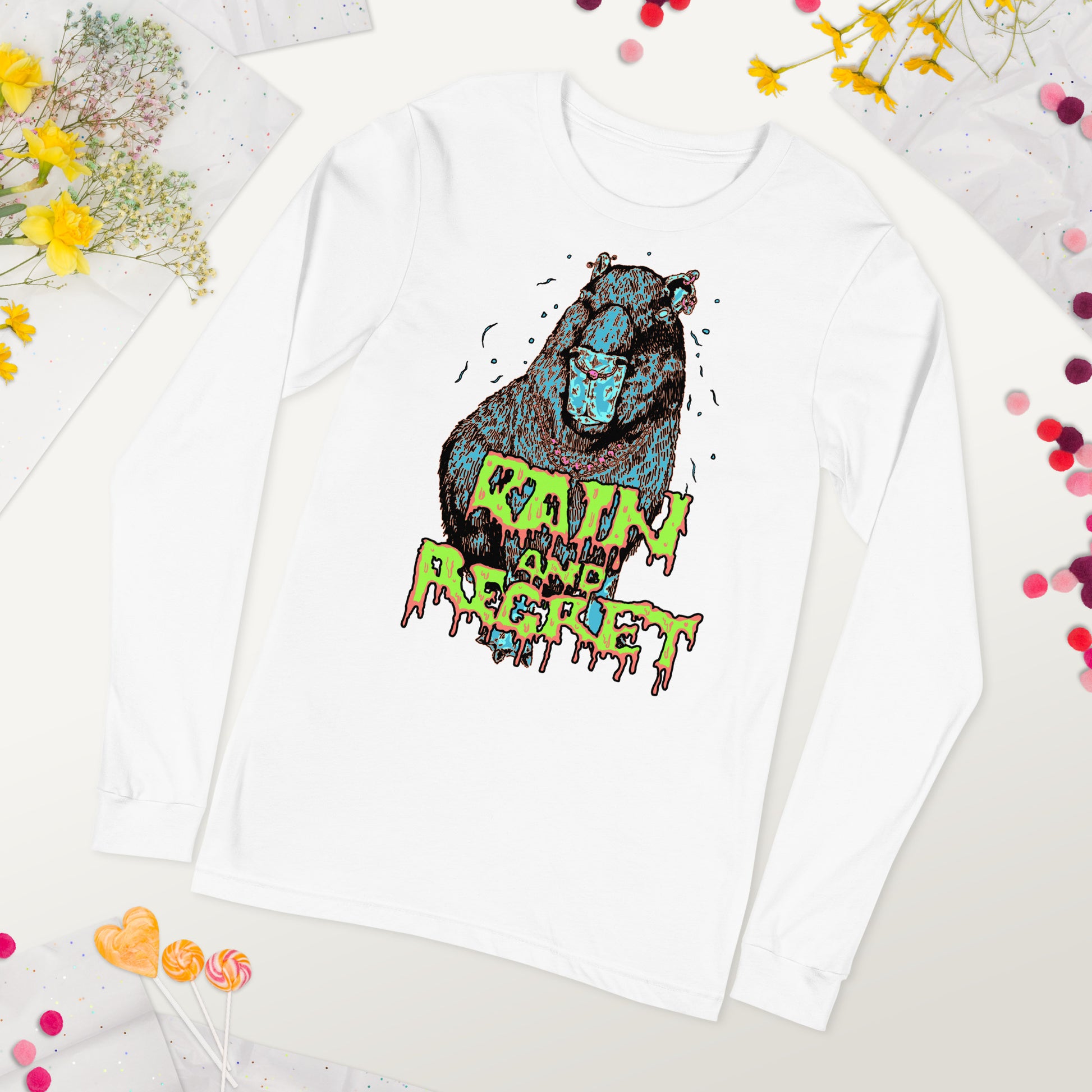 Capybara Snot Unisex Long Sleeve Tee